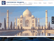 Tablet Screenshot of chowdhurytourism.com